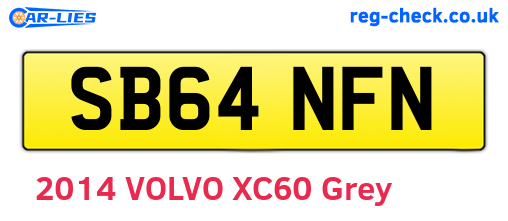 SB64NFN are the vehicle registration plates.