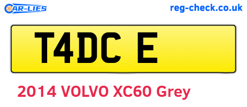 T4DCE are the vehicle registration plates.