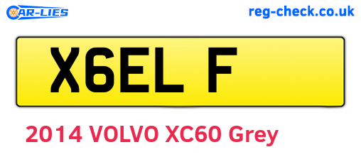 X6ELF are the vehicle registration plates.