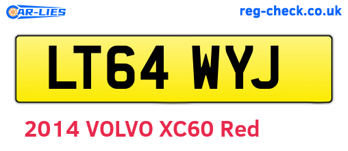 LT64WYJ are the vehicle registration plates.