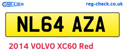 NL64AZA are the vehicle registration plates.