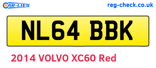 NL64BBK are the vehicle registration plates.