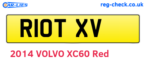 R10TXV are the vehicle registration plates.