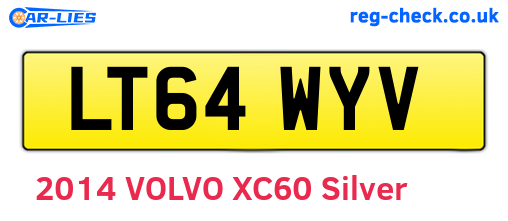 LT64WYV are the vehicle registration plates.