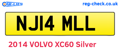 NJ14MLL are the vehicle registration plates.