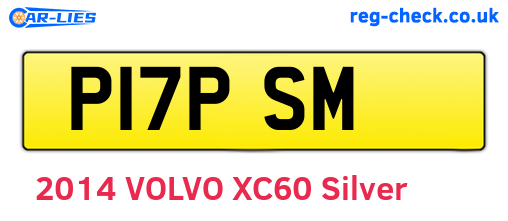 P17PSM are the vehicle registration plates.