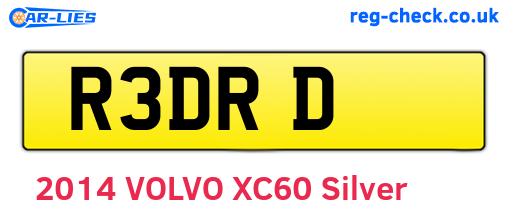R3DRD are the vehicle registration plates.
