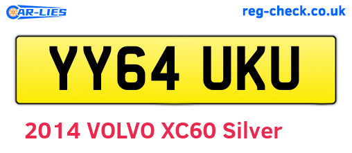 YY64UKU are the vehicle registration plates.