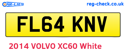 FL64KNV are the vehicle registration plates.