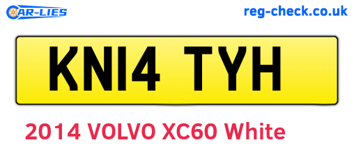 KN14TYH are the vehicle registration plates.