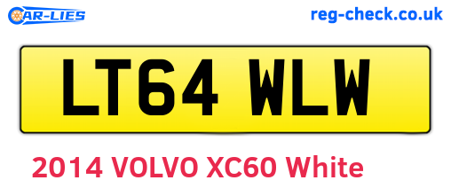 LT64WLW are the vehicle registration plates.