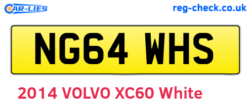 NG64WHS are the vehicle registration plates.