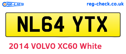 NL64YTX are the vehicle registration plates.