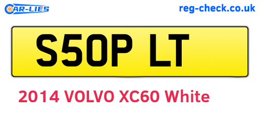 S50PLT are the vehicle registration plates.