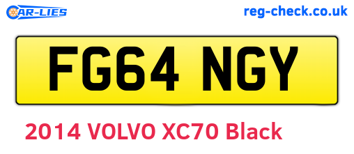 FG64NGY are the vehicle registration plates.