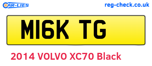 M16KTG are the vehicle registration plates.