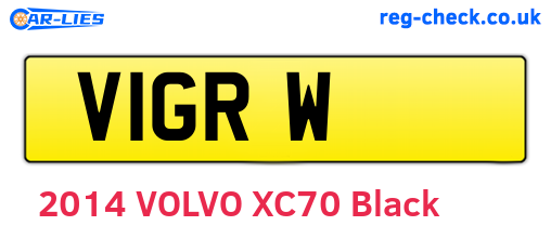 V1GRW are the vehicle registration plates.