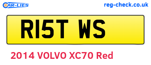 R15TWS are the vehicle registration plates.