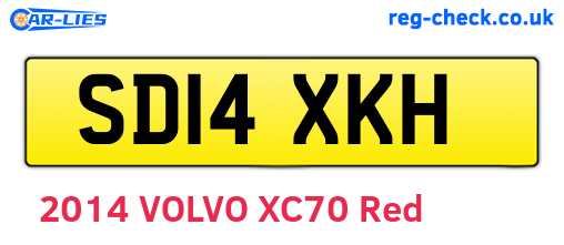 SD14XKH are the vehicle registration plates.