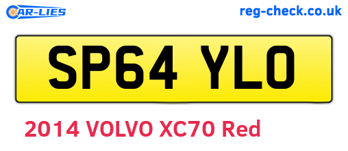 SP64YLO are the vehicle registration plates.