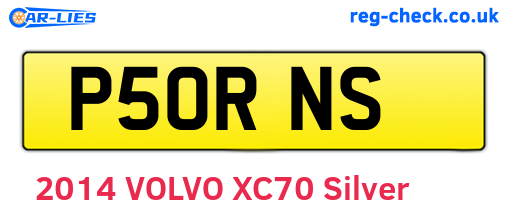 P50RNS are the vehicle registration plates.
