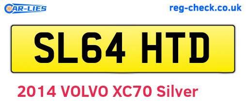SL64HTD are the vehicle registration plates.