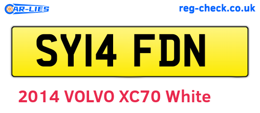 SY14FDN are the vehicle registration plates.