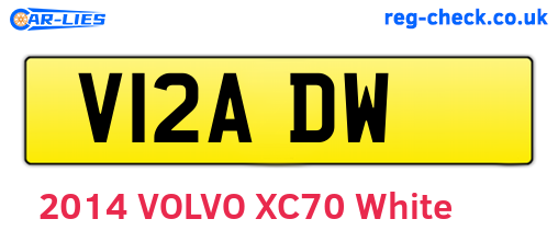 V12ADW are the vehicle registration plates.