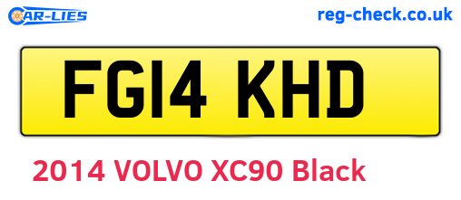 FG14KHD are the vehicle registration plates.