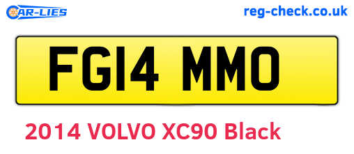 FG14MMO are the vehicle registration plates.