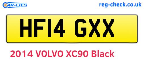HF14GXX are the vehicle registration plates.