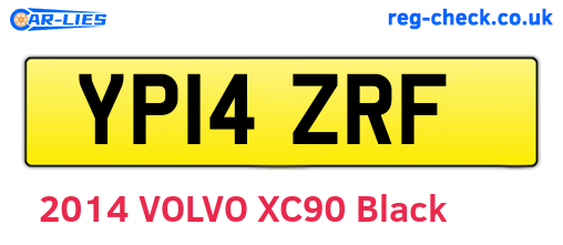 YP14ZRF are the vehicle registration plates.