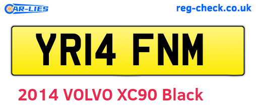 YR14FNM are the vehicle registration plates.