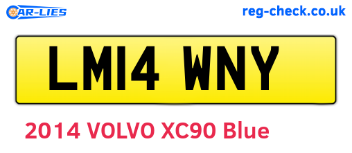 LM14WNY are the vehicle registration plates.