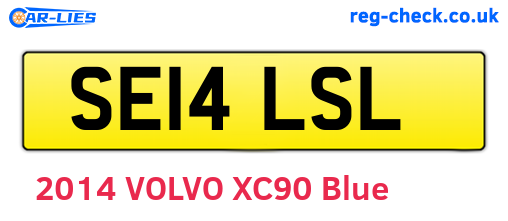SE14LSL are the vehicle registration plates.