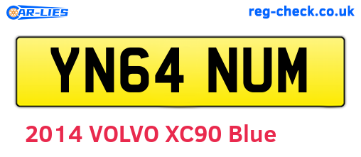 YN64NUM are the vehicle registration plates.