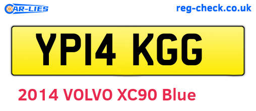 YP14KGG are the vehicle registration plates.