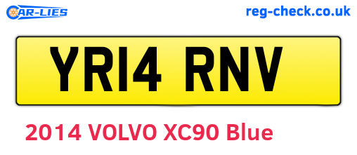 YR14RNV are the vehicle registration plates.