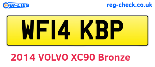 WF14KBP are the vehicle registration plates.