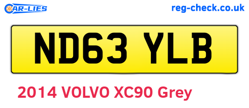 ND63YLB are the vehicle registration plates.