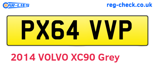 PX64VVP are the vehicle registration plates.