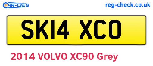 SK14XCO are the vehicle registration plates.