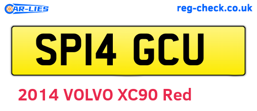 SP14GCU are the vehicle registration plates.