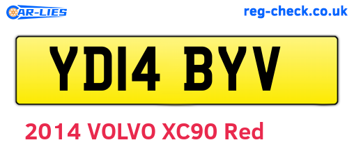 YD14BYV are the vehicle registration plates.
