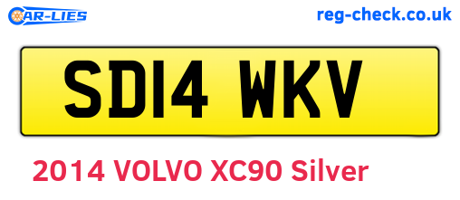 SD14WKV are the vehicle registration plates.