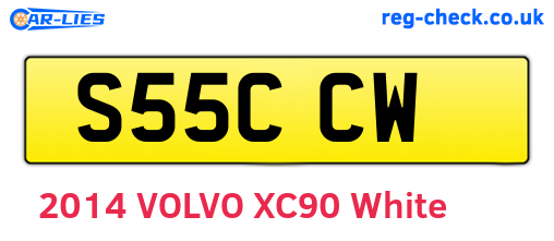 S55CCW are the vehicle registration plates.