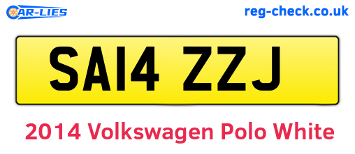 White 2014 Volkswagen Polo (SA14ZZJ)