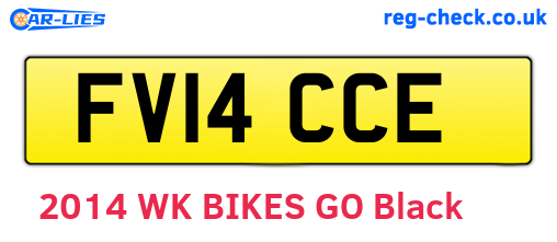 FV14CCE are the vehicle registration plates.
