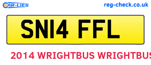 SN14FFL are the vehicle registration plates.