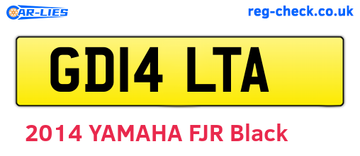 GD14LTA are the vehicle registration plates.